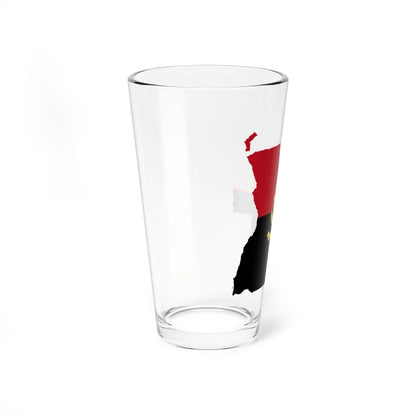 Angola Flag Map (Angola) Pint Glass 16oz - Go Mug Yourself