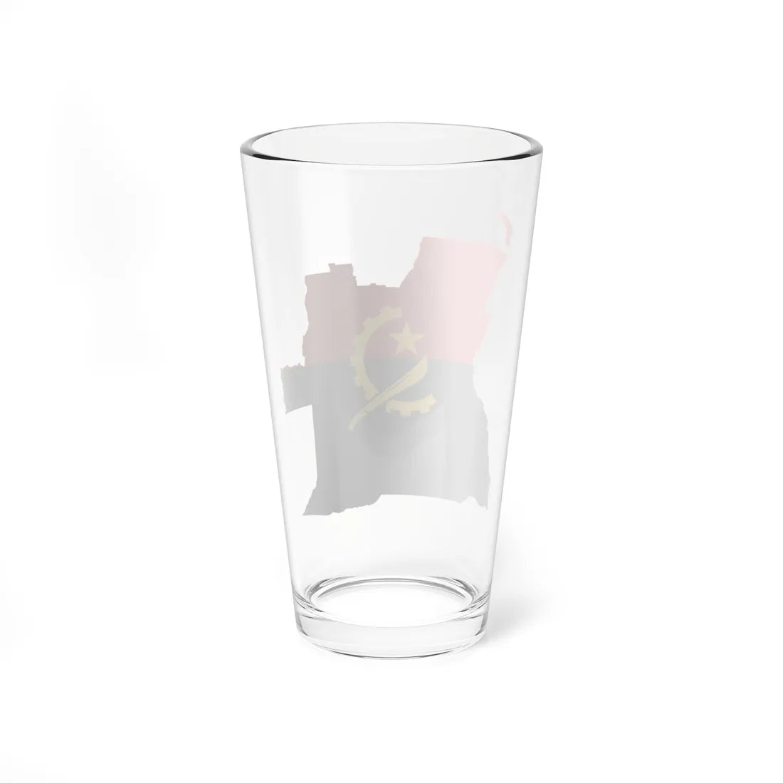 Angola Flag Map (Angola) Pint Glass 16oz - Go Mug Yourself