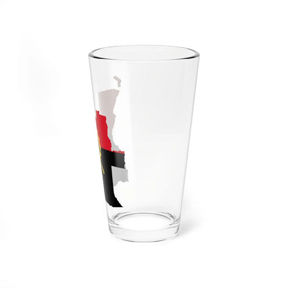 Angola Flag Map (Angola) Pint Glass 16oz - Go Mug Yourself