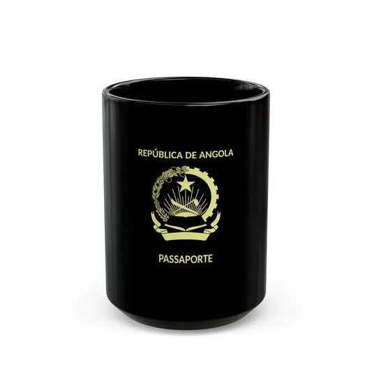 Angolan Passport - Black Coffee Mug-15oz-Go Mug Yourself