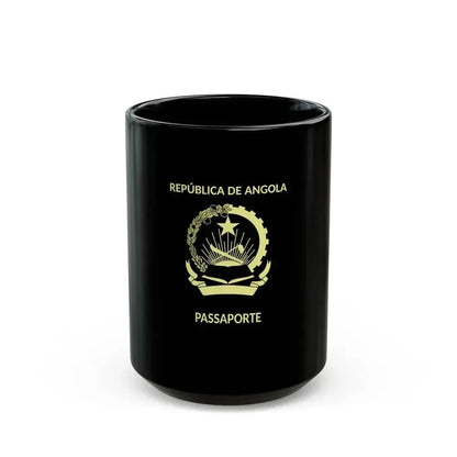 Angolan Passport - Black Coffee Mug 15oz - Go Mug Yourself