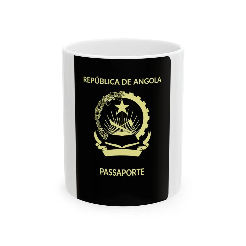 Angolan Passport - White Coffee Mug-11oz-Go Mug Yourself