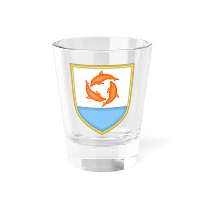 Anguilla coat of arms (United Kingdom) (Coat of Arms) Shot Glass 1.5oz 1.5oz - Go Mug Yourself