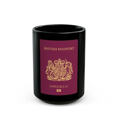 Anguilla Passport - Black Coffee Mug 15oz - Go Mug Yourself