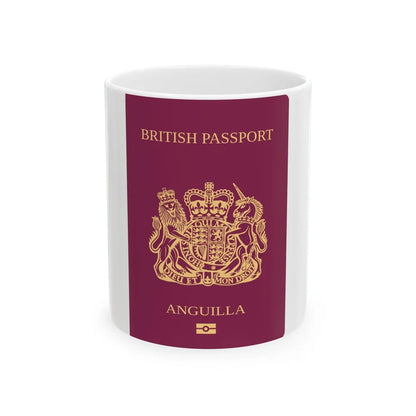 Anguilla Passport - White Coffee Mug-11oz-Go Mug Yourself