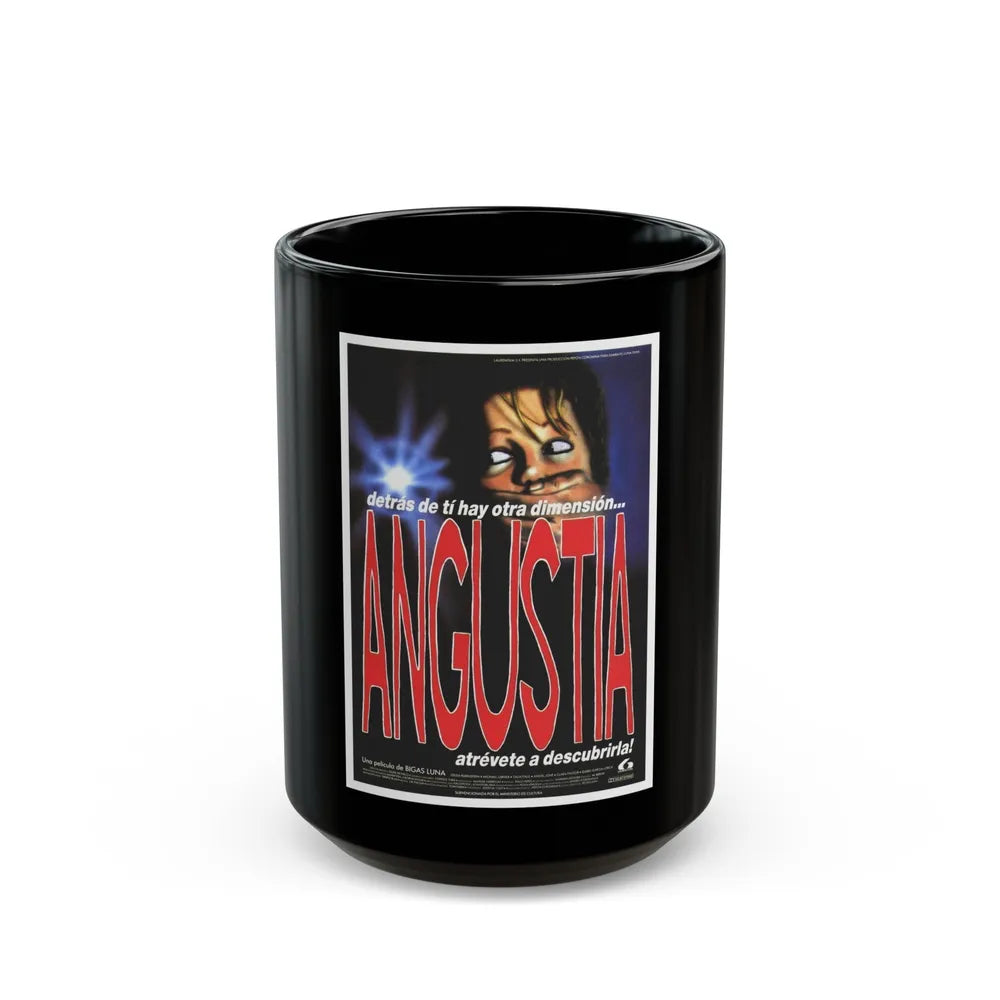 ANGUISH (SPANISH) 1987 Movie Poster - Black Coffee Mug-15oz-Go Mug Yourself