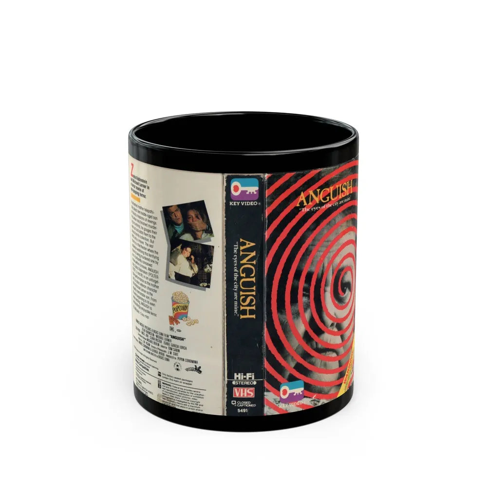 ANGUISH (VHS COVER) - Black Coffee Mug-11oz-Go Mug Yourself