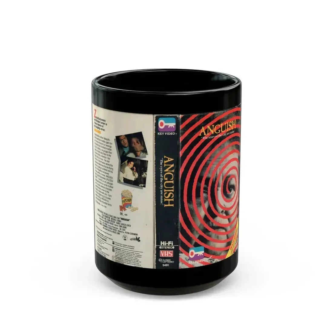 ANGUISH (VHS COVER) - Black Coffee Mug 15oz - Go Mug Yourself