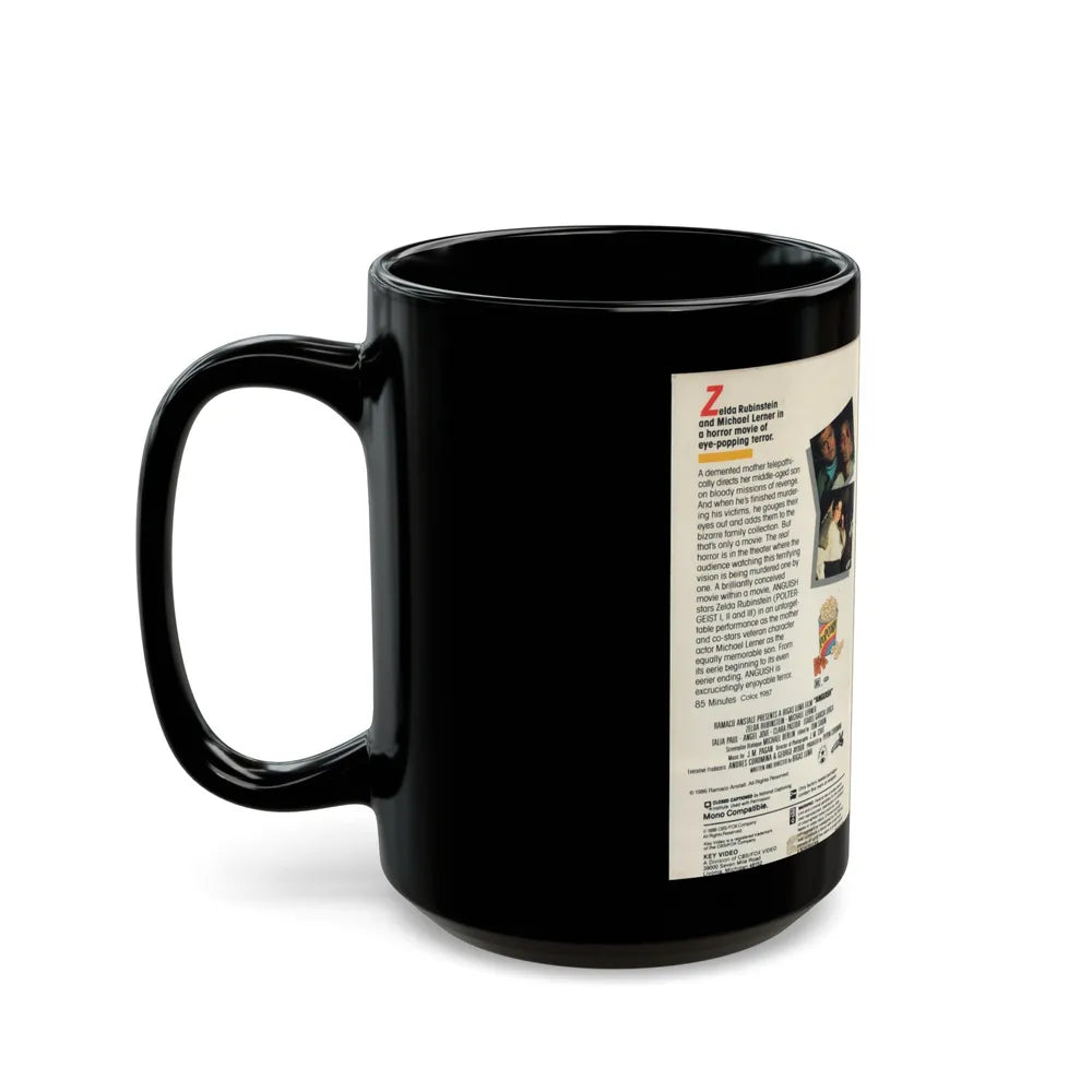 ANGUISH (VHS COVER) - Black Coffee Mug-Go Mug Yourself