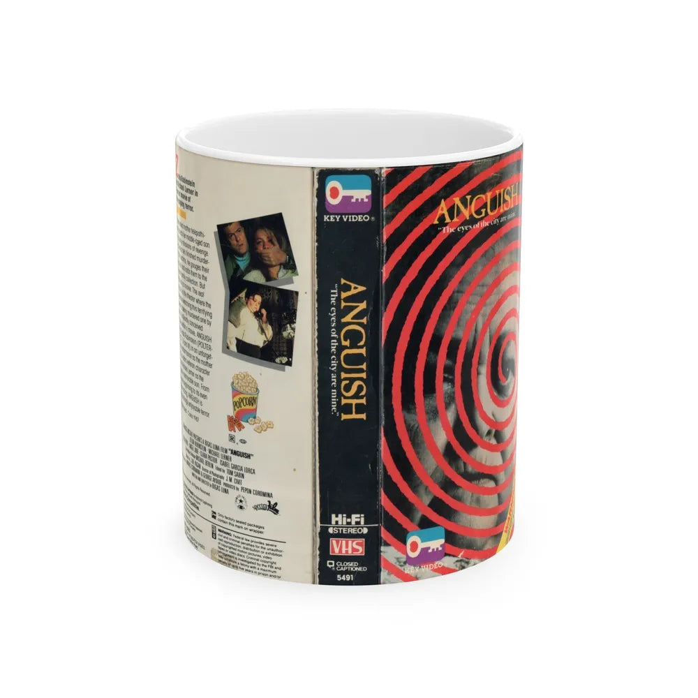 ANGUISH (VHS COVER) - White Coffee Mug-11oz-Go Mug Yourself