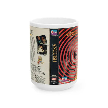 ANGUISH (VHS COVER) - White Coffee Mug 15oz - Go Mug Yourself