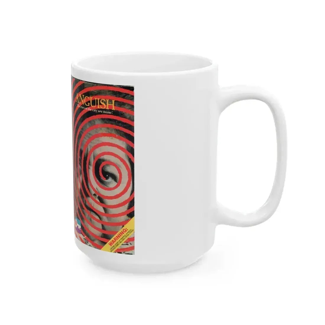 ANGUISH (VHS COVER) - White Coffee Mug - Go Mug Yourself