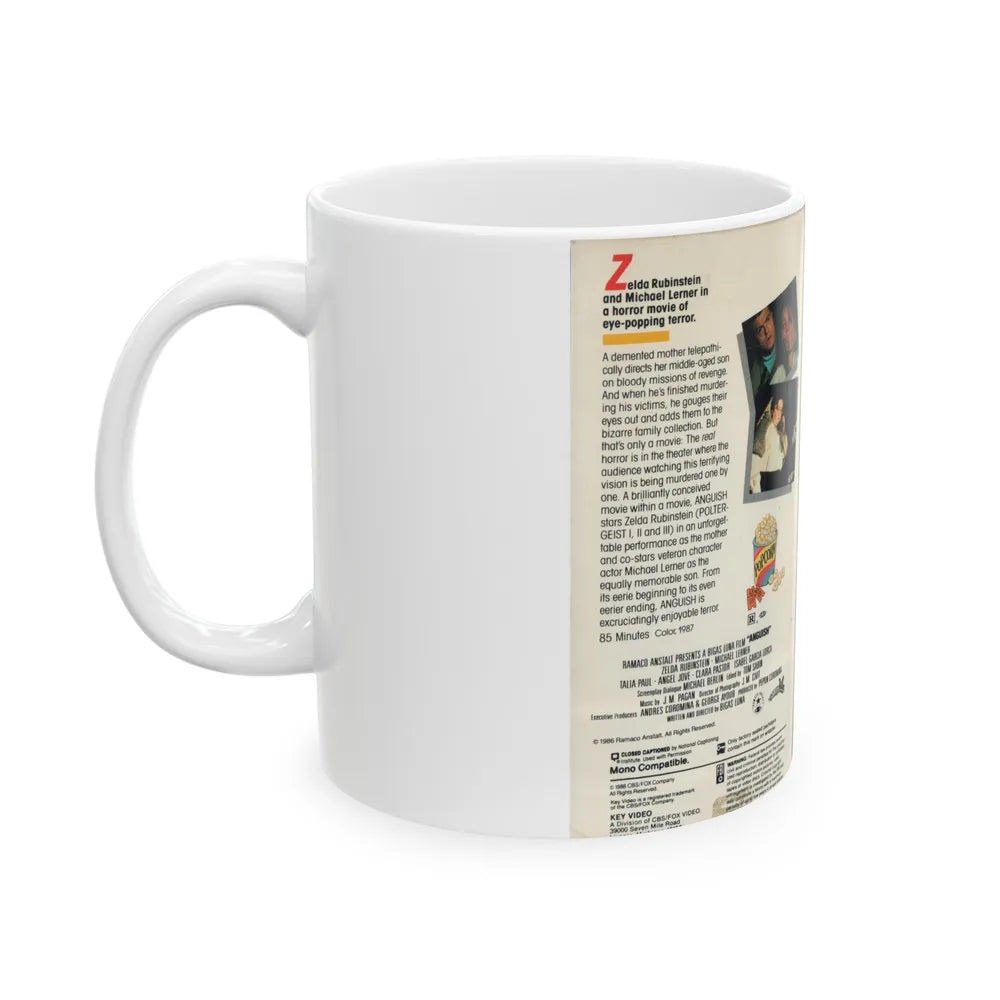 ANGUISH (VHS COVER) - White Coffee Mug-Go Mug Yourself