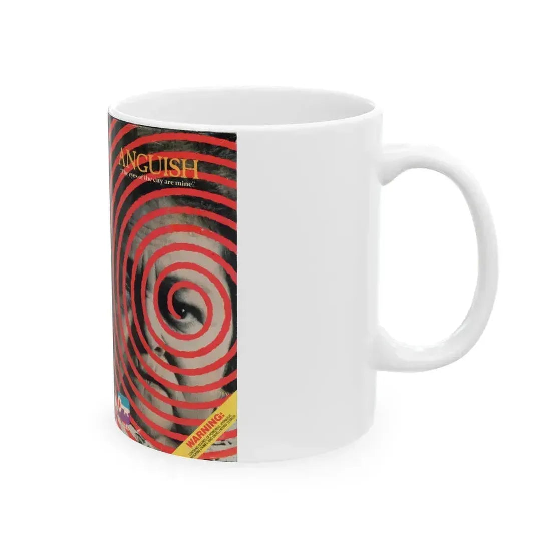 ANGUISH (VHS COVER) - White Coffee Mug - Go Mug Yourself
