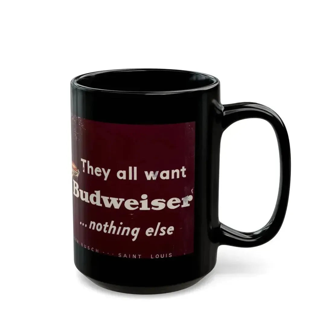 Anheuser Busch advertisement - Black Coffee Mug - Go Mug Yourself