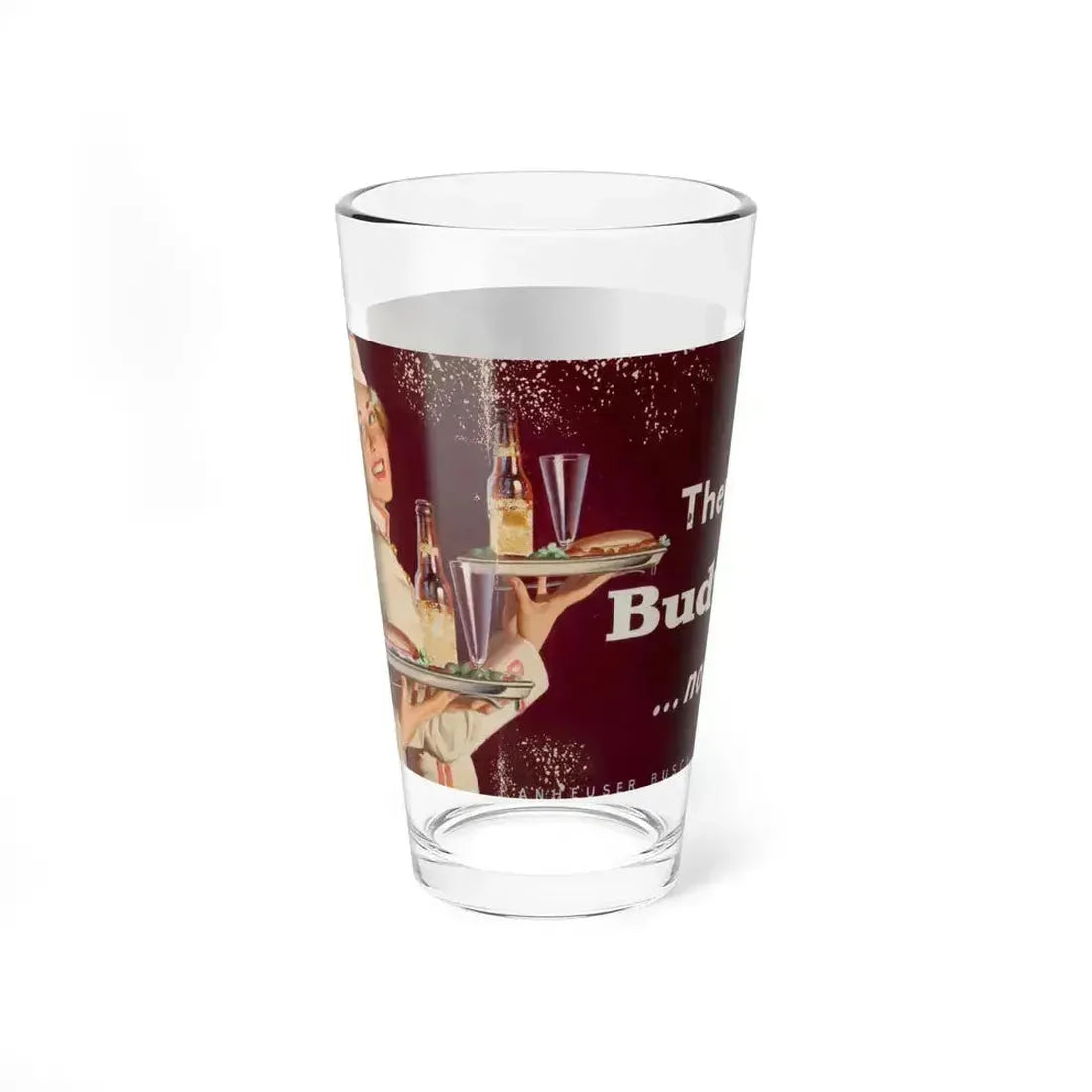 Anheuser Busch advertisement (Magazine Illustration) Pint Glass 16oz 16oz - Go Mug Yourself