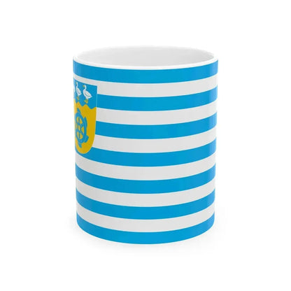 Anija valla lipp (Estonia) White Coffee Mug 11oz - Go Mug Yourself