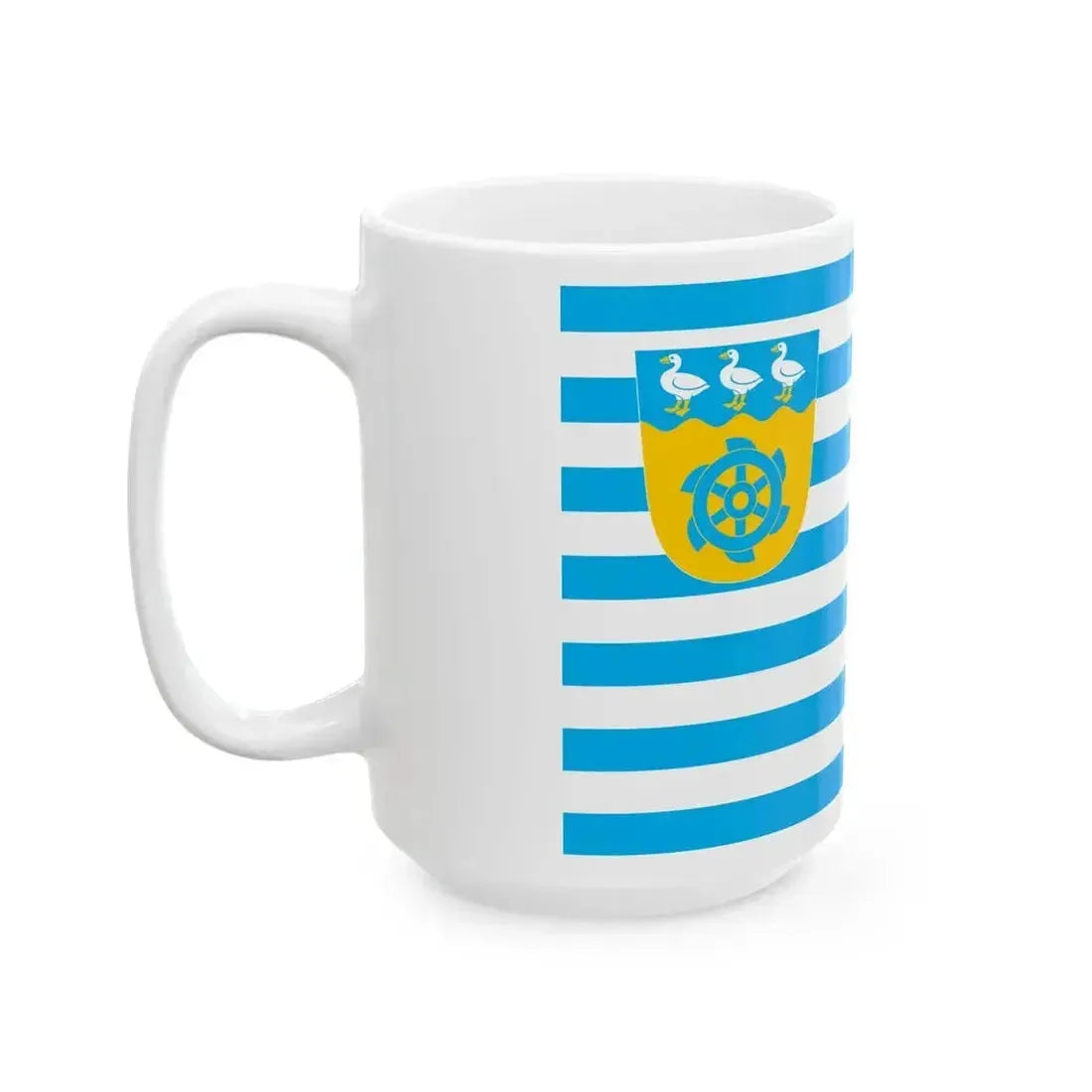 Anija valla lipp (Estonia) White Coffee Mug - Go Mug Yourself