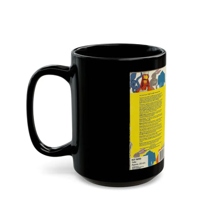 ANIMAL ANTICS A SCHOOL ZONE START TO LEARN VIDEOTAPE (VHS COVER) - Black Coffee Mug-Go Mug Yourself