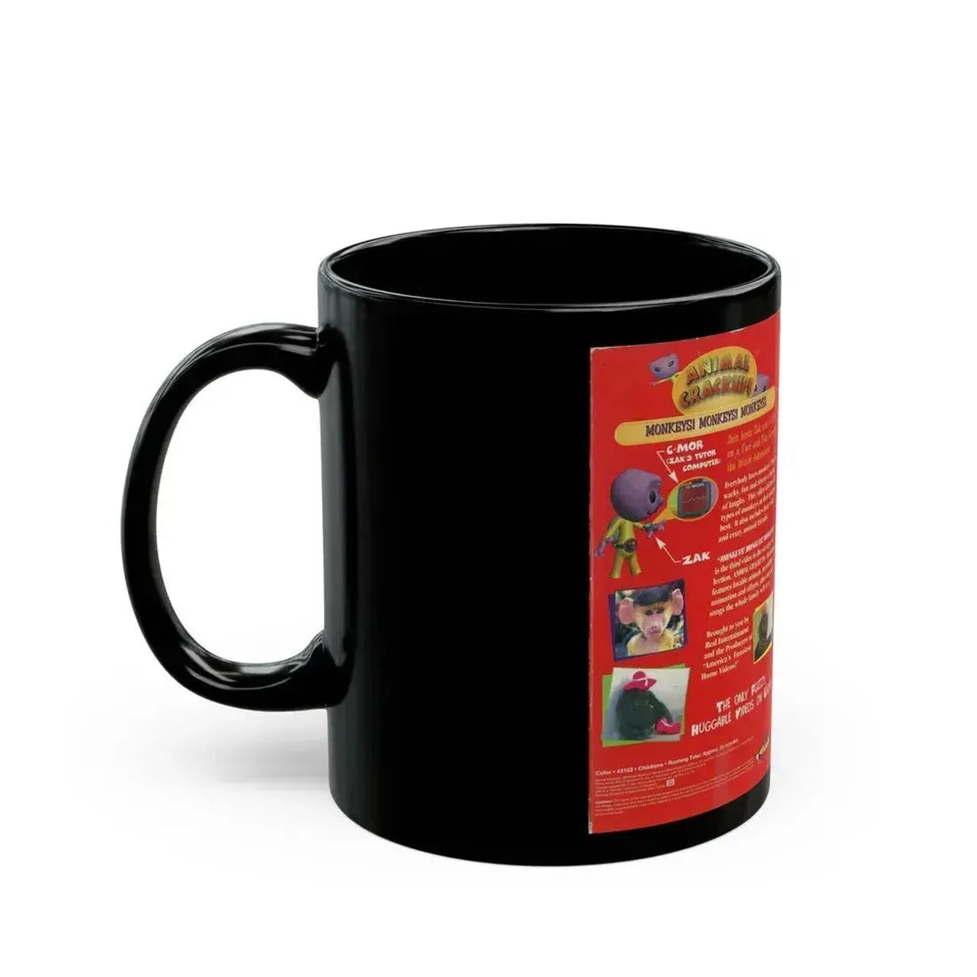 ANIMAL CRACKERS MONKEYS MONKEYS MONKEYS (VHS COVER) - Black Coffee Mug - Go Mug Yourself