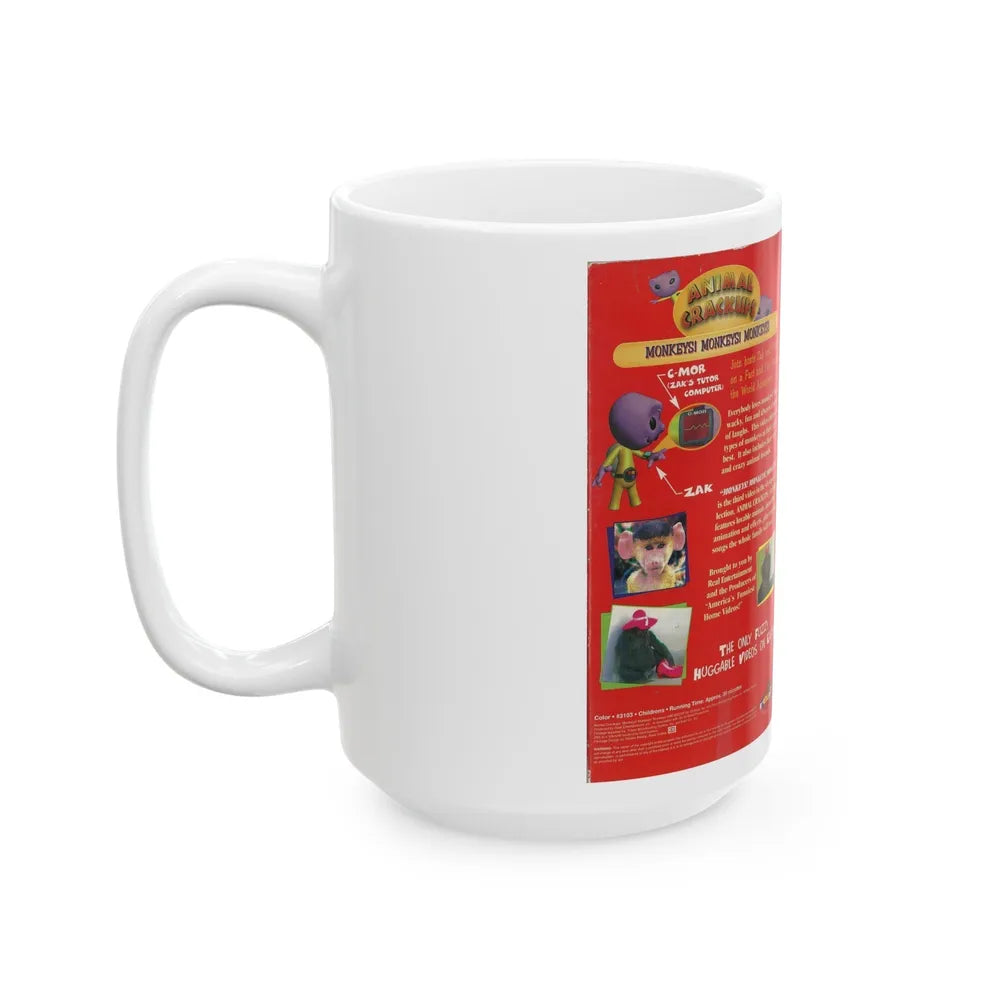 ANIMAL CRACKERS MONKEYS MONKEYS MONKEYS (VHS COVER) - White Coffee Mug-Go Mug Yourself