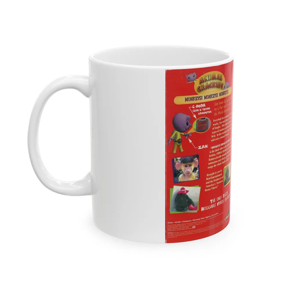 ANIMAL CRACKERS MONKEYS MONKEYS MONKEYS (VHS COVER) - White Coffee Mug-Go Mug Yourself