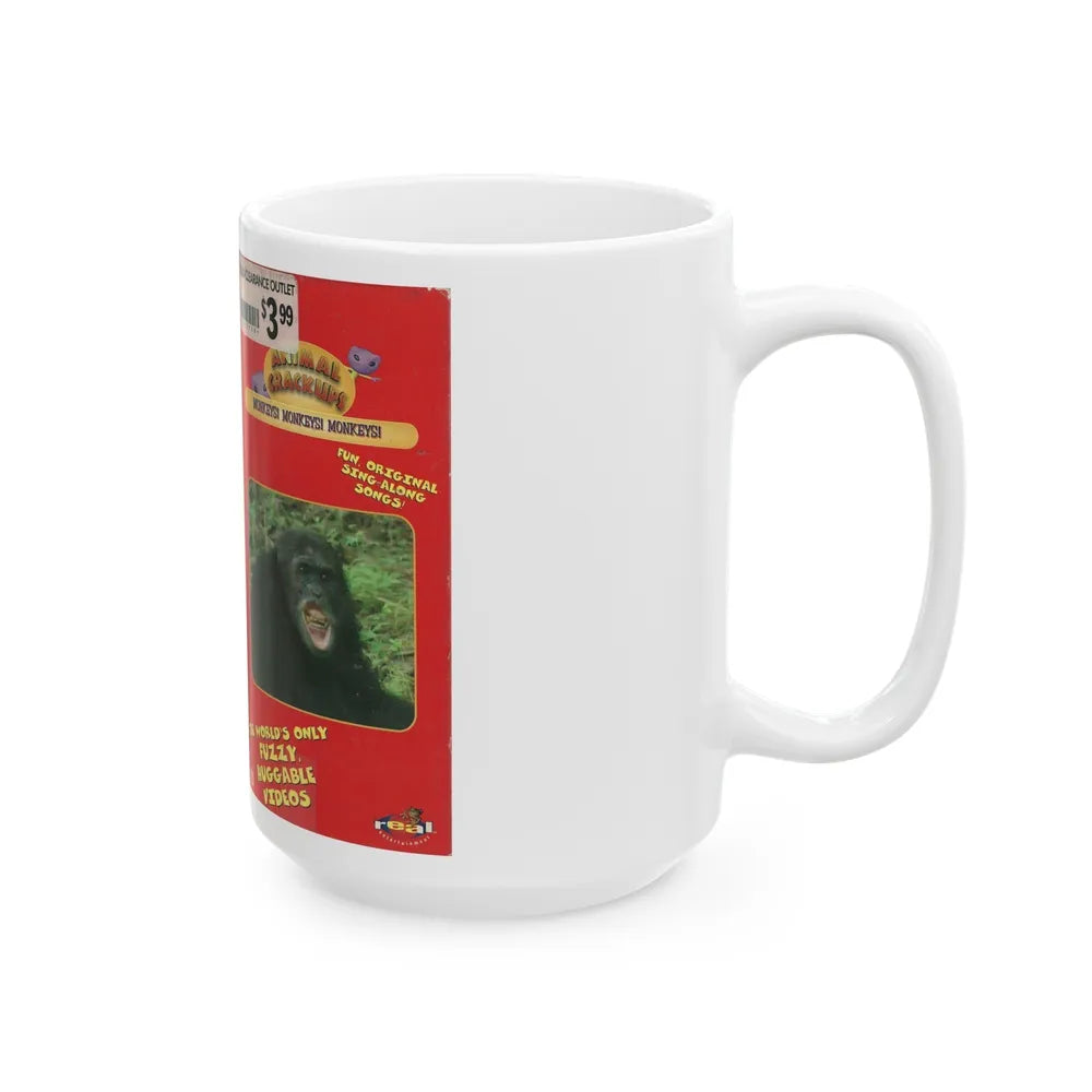 ANIMAL CRACKERS MONKEYS MONKEYS MONKEYS (VHS COVER) - White Coffee Mug-Go Mug Yourself