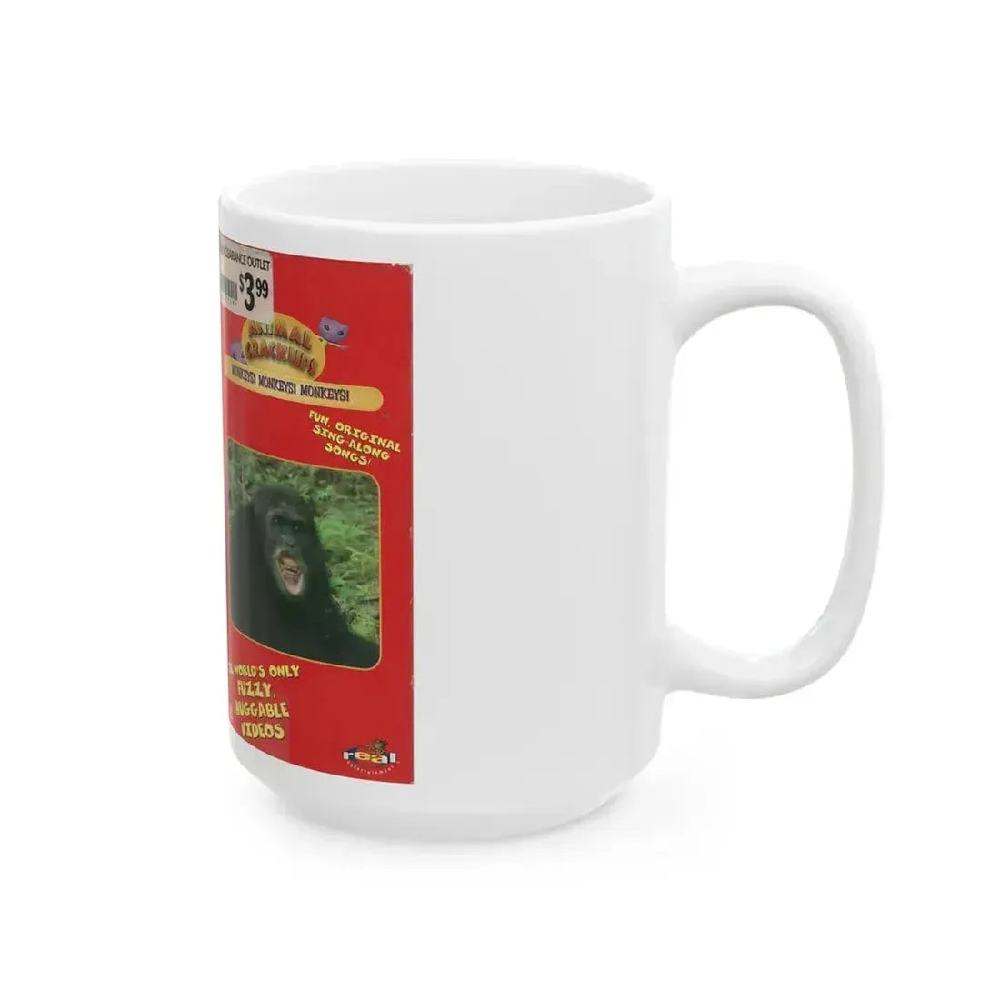 ANIMAL CRACKERS MONKEYS MONKEYS MONKEYS (VHS COVER) - White Coffee Mug - Go Mug Yourself