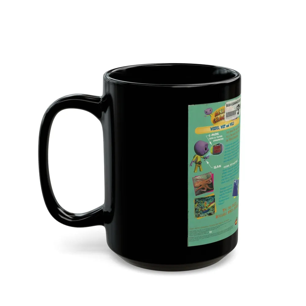 ANIMAL CRACKERS WEIRD WET AND WILD (VHS COVER) - Black Coffee Mug-Go Mug Yourself