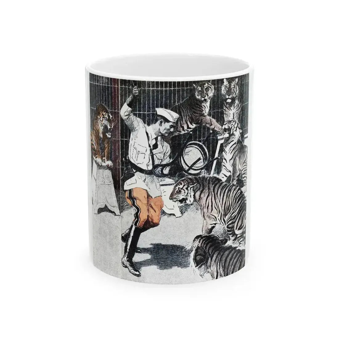 Animal Man (1), Blue Book Magazine, April 1948 - White Coffee Mug 11oz - Go Mug Yourself