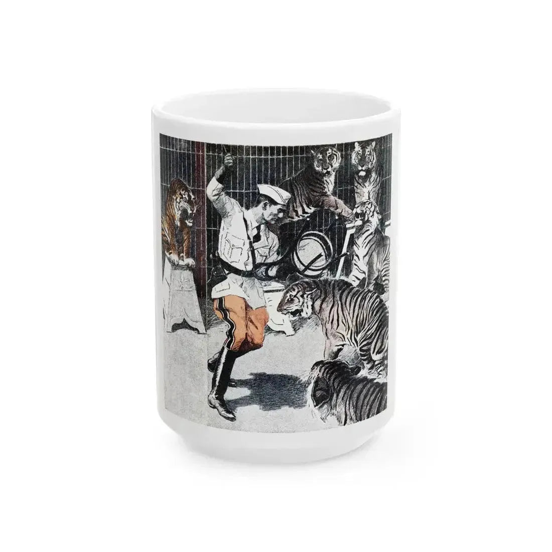 Animal Man (1), Blue Book Magazine, April 1948 - White Coffee Mug 15oz - Go Mug Yourself