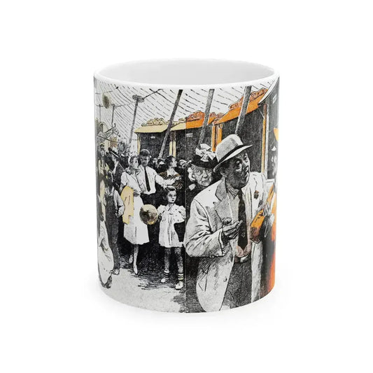 Animal Man (2), Blue Book Magazine, April 1948 - White Coffee Mug 11oz - Go Mug Yourself