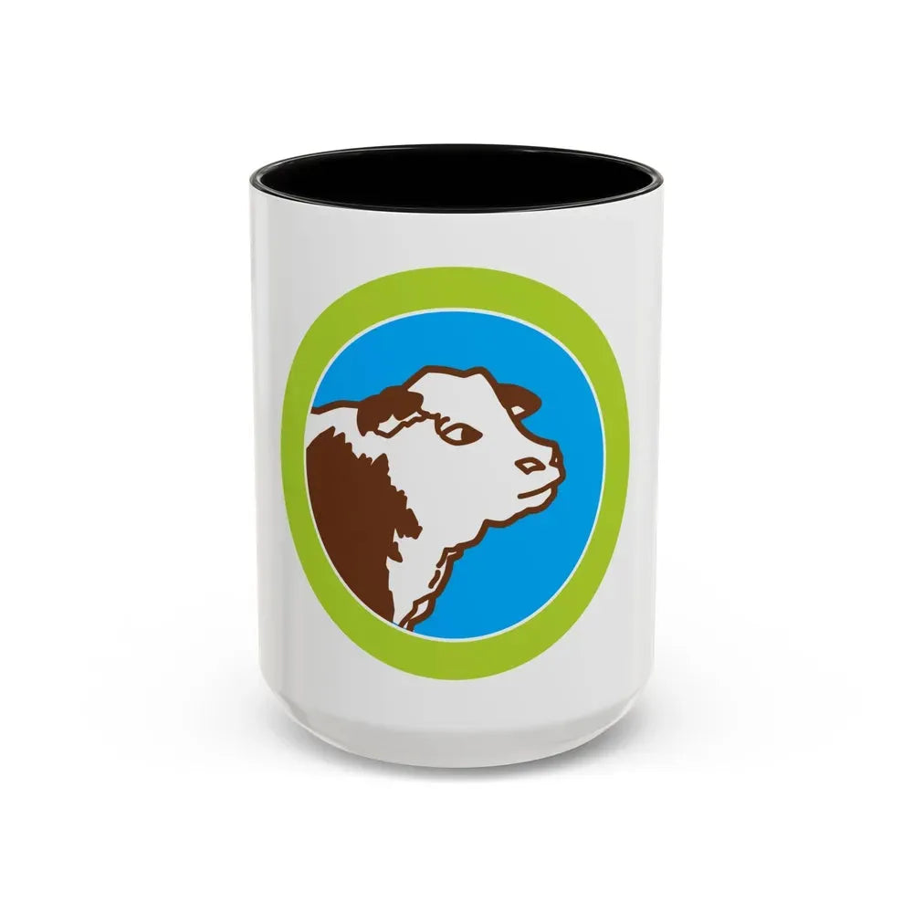 Animal Science (Boy Scout Merit Badge) Accent Coffee Mug 15oz Black - Go Mug Yourself