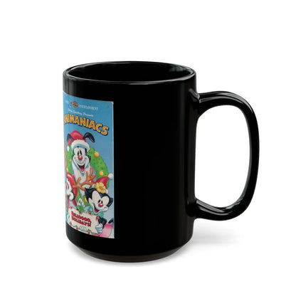 ANIMANIACS HELLOOOO HOLIDAYS (VHS COVER) - Black Coffee Mug-Go Mug Yourself