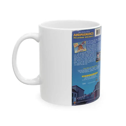 ANIMANIACS HELLOOOO HOLIDAYS (VHS COVER) - White Coffee Mug - Go Mug Yourself