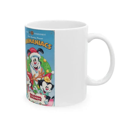 ANIMANIACS HELLOOOO HOLIDAYS (VHS COVER) - White Coffee Mug - Go Mug Yourself