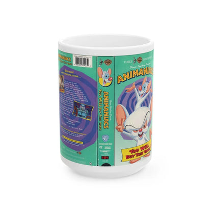 ANIMANIACS YOU WILL BUY THIS VIDEO (VHS COVER) - White Coffee Mug-15oz-Go Mug Yourself