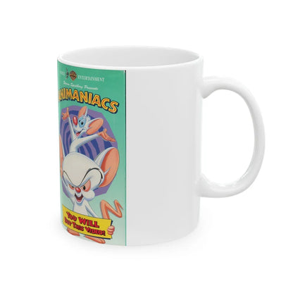 ANIMANIACS YOU WILL BUY THIS VIDEO (VHS COVER) - White Coffee Mug-Go Mug Yourself