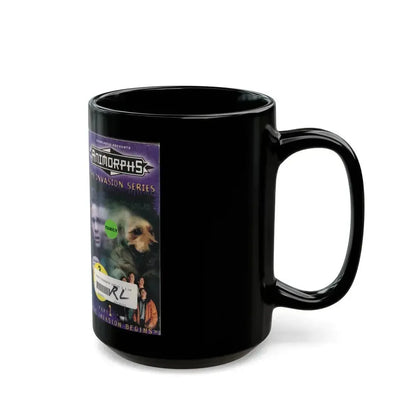 ANIMORPHS THE INVASION BEGINS (VHS COVER) - Black Coffee Mug - Go Mug Yourself