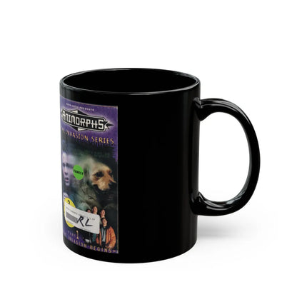 ANIMORPHS THE INVASION BEGINS (VHS COVER) - Black Coffee Mug-Go Mug Yourself