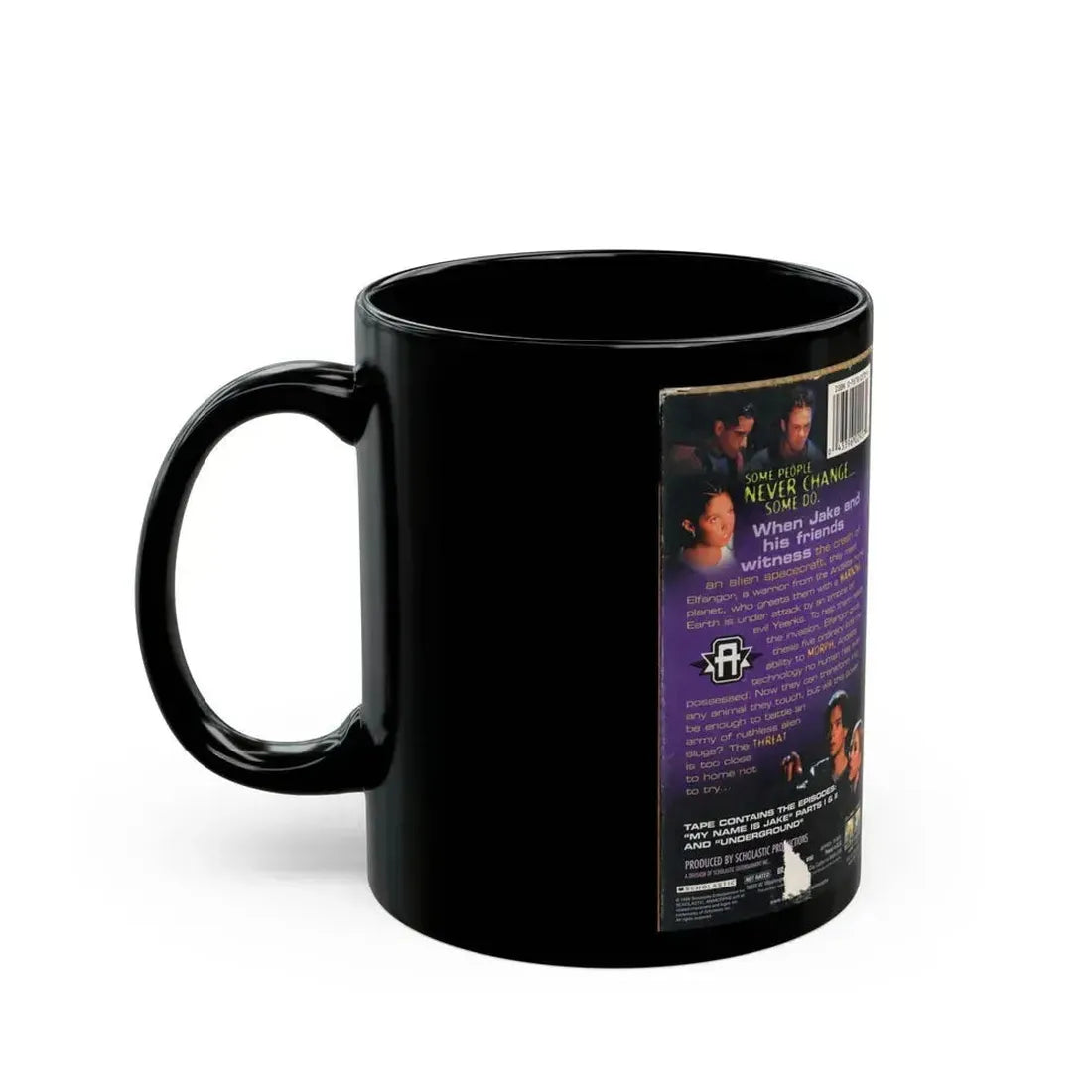 ANIMORPHS THE INVASION BEGINS (VHS COVER) - Black Coffee Mug - Go Mug Yourself