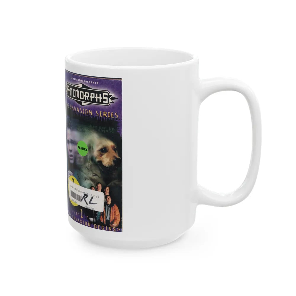 ANIMORPHS THE INVASION BEGINS (VHS COVER) - White Coffee Mug-Go Mug Yourself