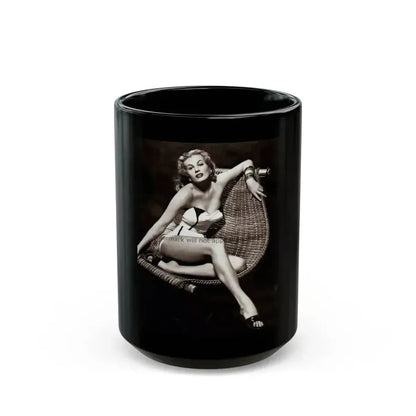 Anita Ekberg #05 (Vintage Female Icon) Black Coffee Mug 15oz - Go Mug Yourself