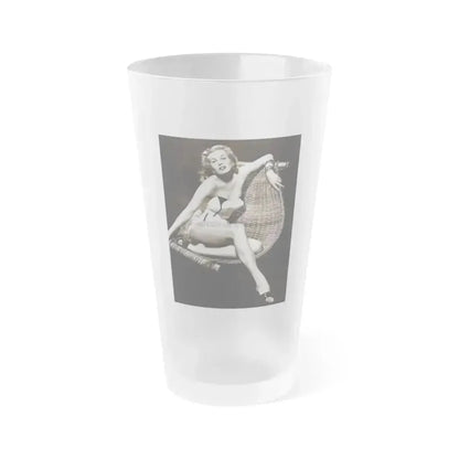 Anita Ekberg #05 (Vintage Female Icon) Frosted Pint Glass 16oz 16oz Frosted - Go Mug Yourself