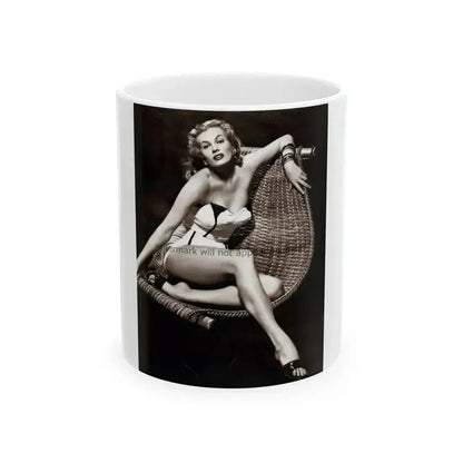 Anita Ekberg #05 (Vintage Female Icon) White Coffee Mug 11oz - Go Mug Yourself