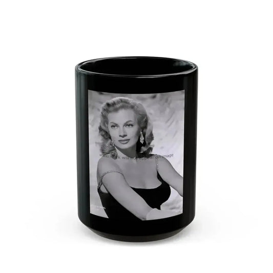 Anita Ekberg #110 (Vintage Female Icon) Black Coffee Mug 15oz - Go Mug Yourself
