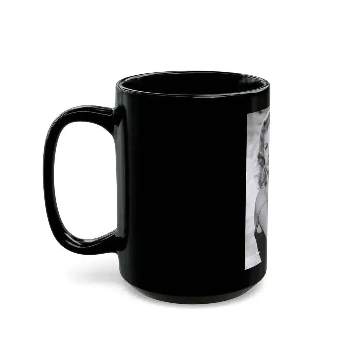 Anita Ekberg #110 (Vintage Female Icon) Black Coffee Mug - Go Mug Yourself