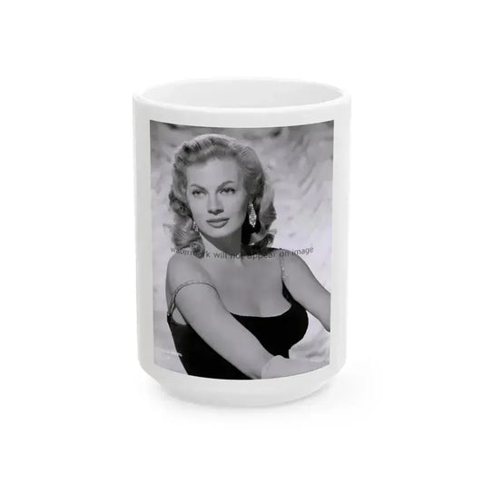 Anita Ekberg #110 (Vintage Female Icon) White Coffee Mug 15oz - Go Mug Yourself