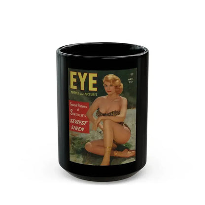 Anita Ekberg #128 - Mag. Cover (Vintage Female Icon) Black Coffee Mug 15oz - Go Mug Yourself