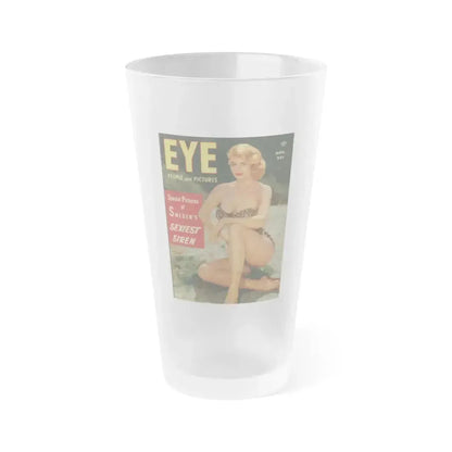 Anita Ekberg #128 - Mag. Cover (Vintage Female Icon) Frosted Pint Glass 16oz 16oz Frosted - Go Mug Yourself